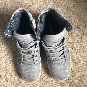 High Top Gray Supras